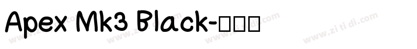 Apex Mk3 Black字体转换